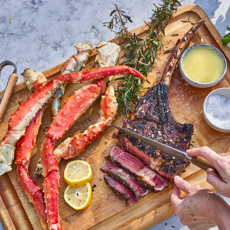 Tomahawk Ribeye | XL King Crab Legs Surf and Turf - Image 4