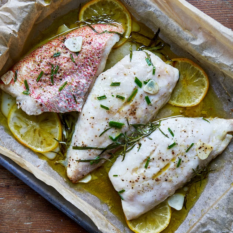 red snapper meat